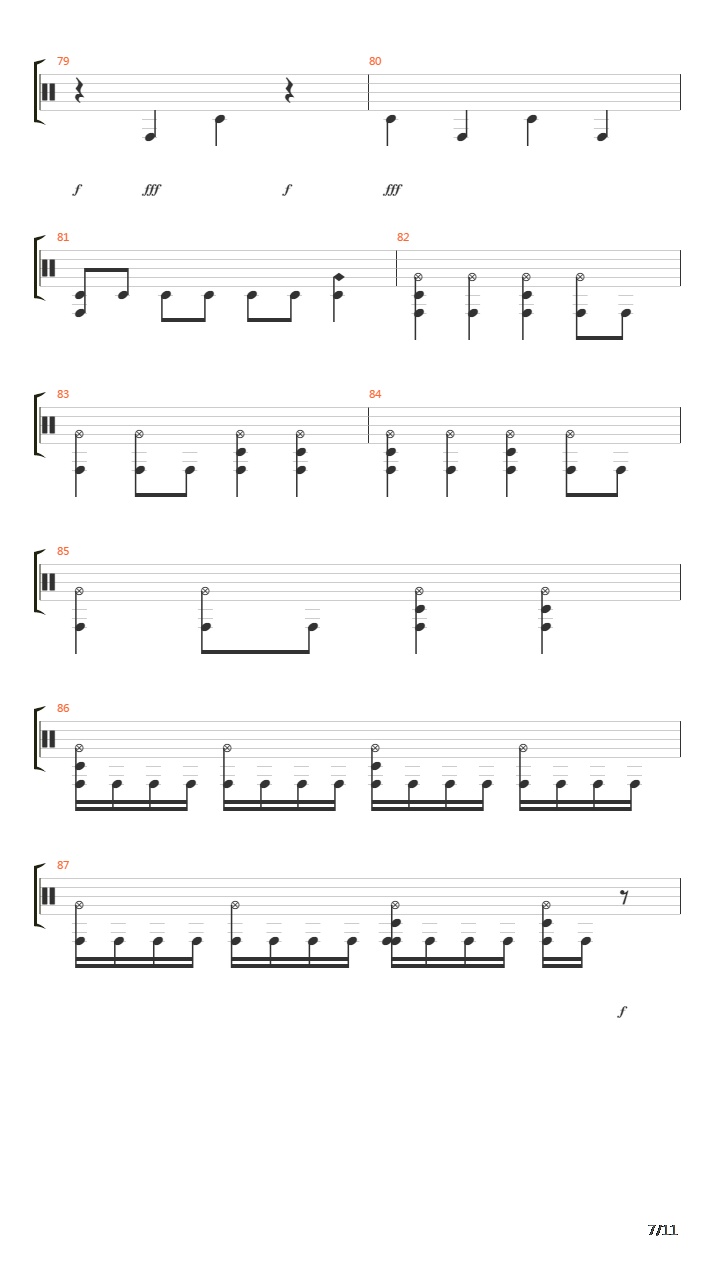 Damaged吉他谱