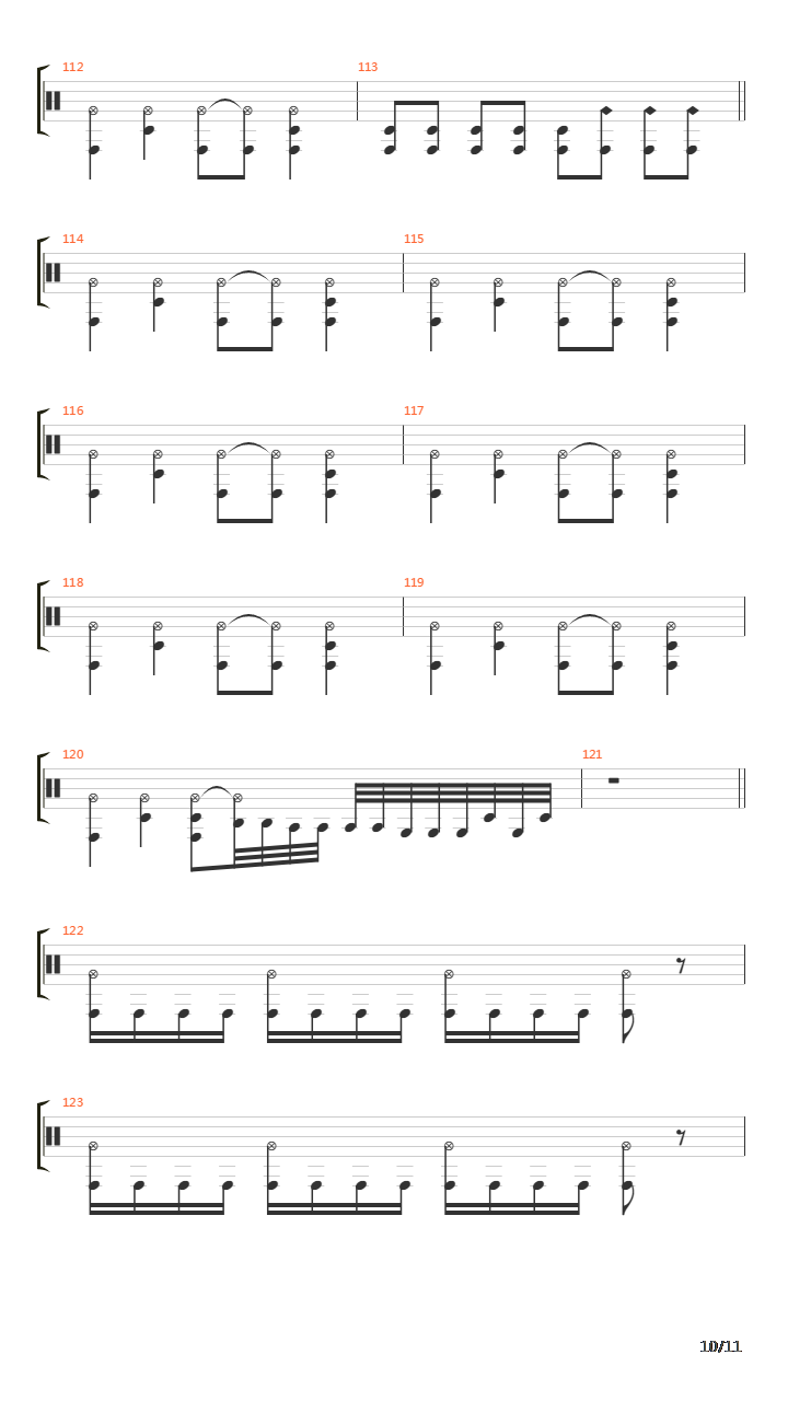 Damaged吉他谱