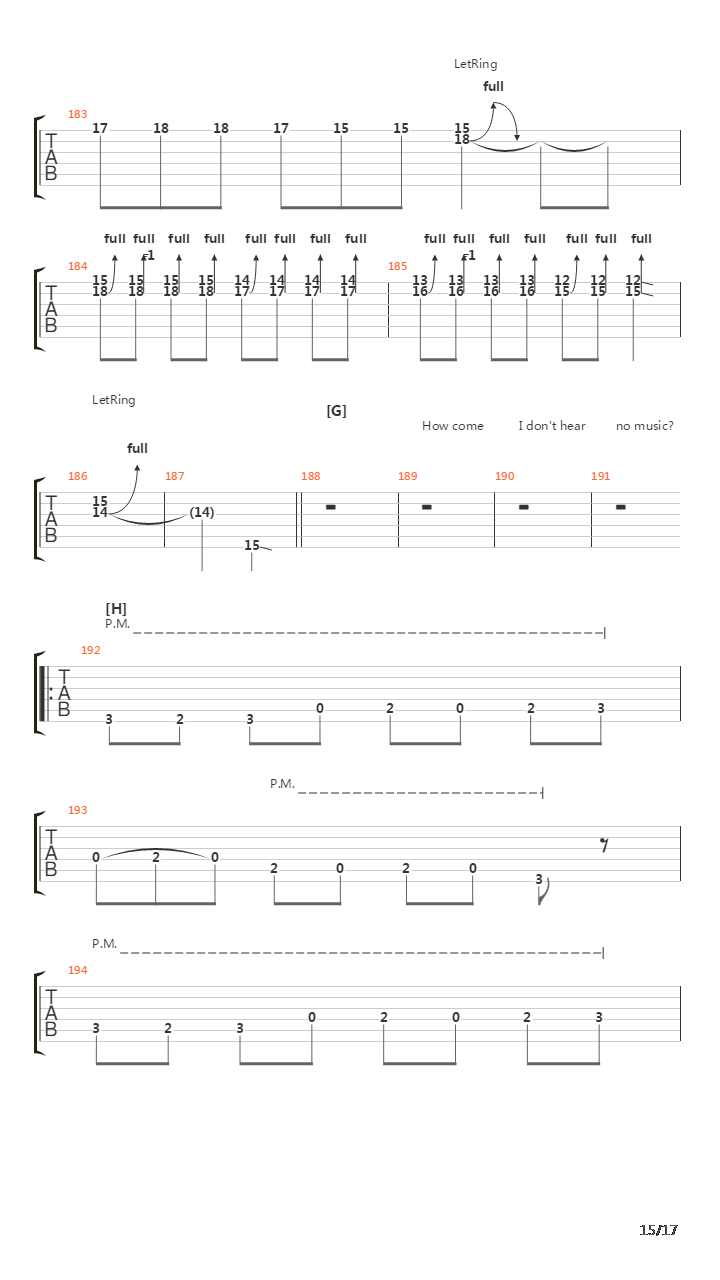 Fiddlers吉他谱