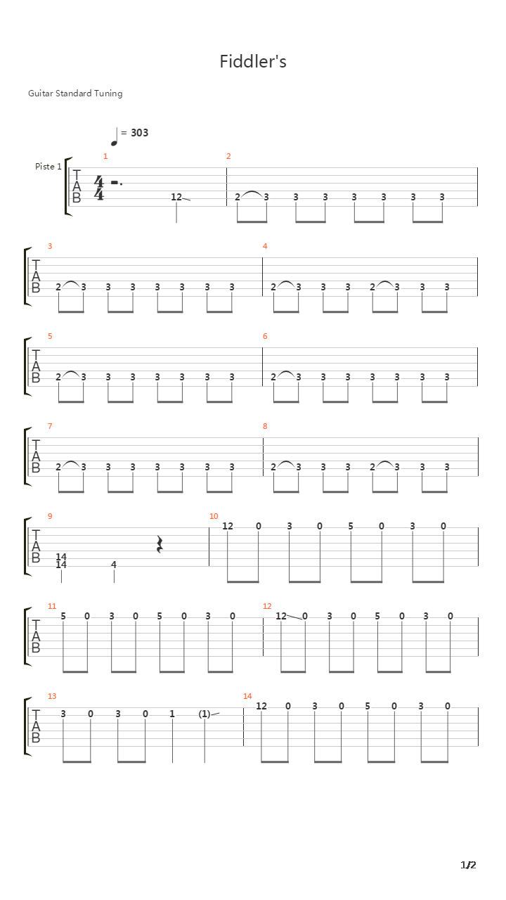 Fiddlers吉他谱