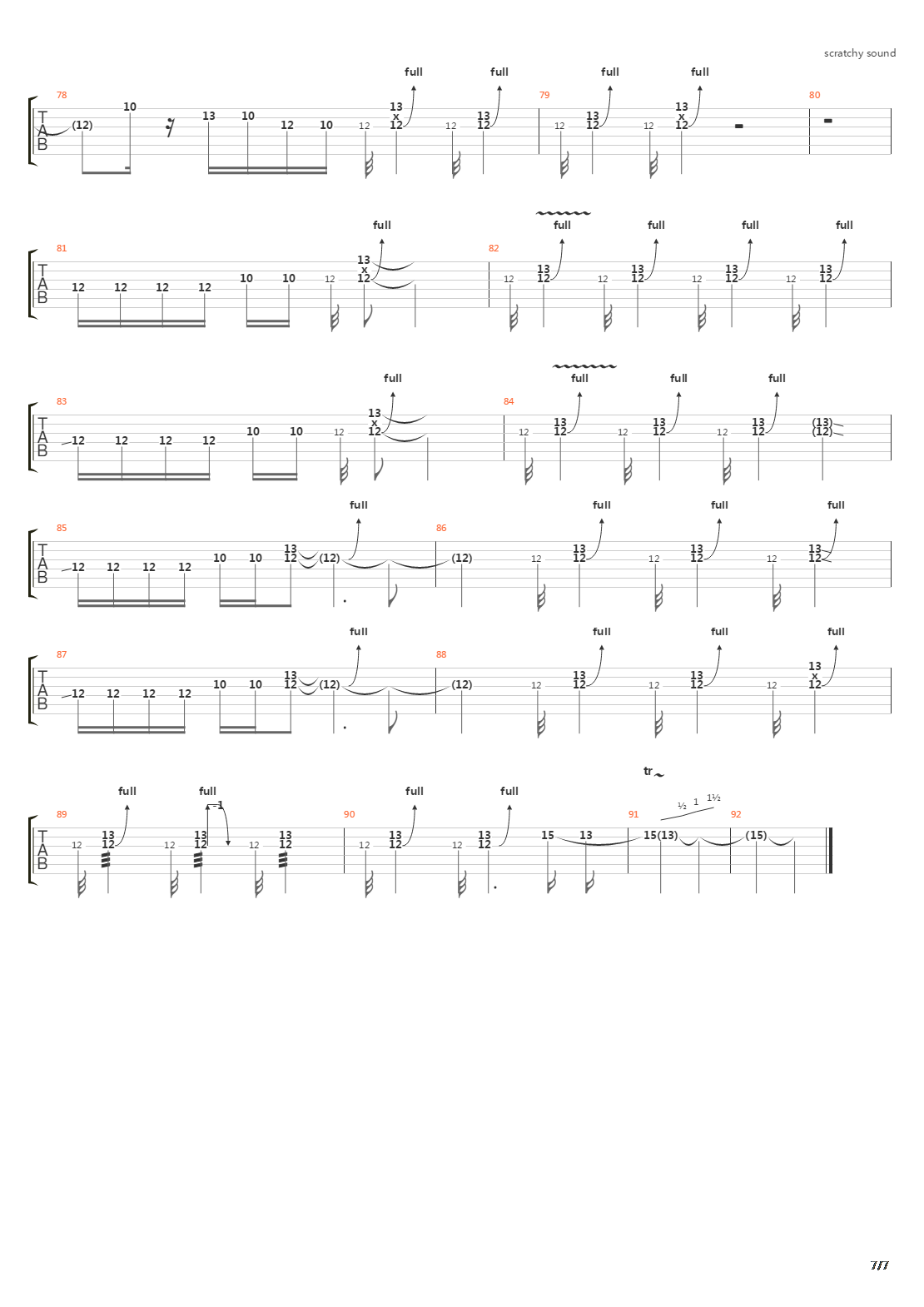 Flatlines Thin Lines吉他谱