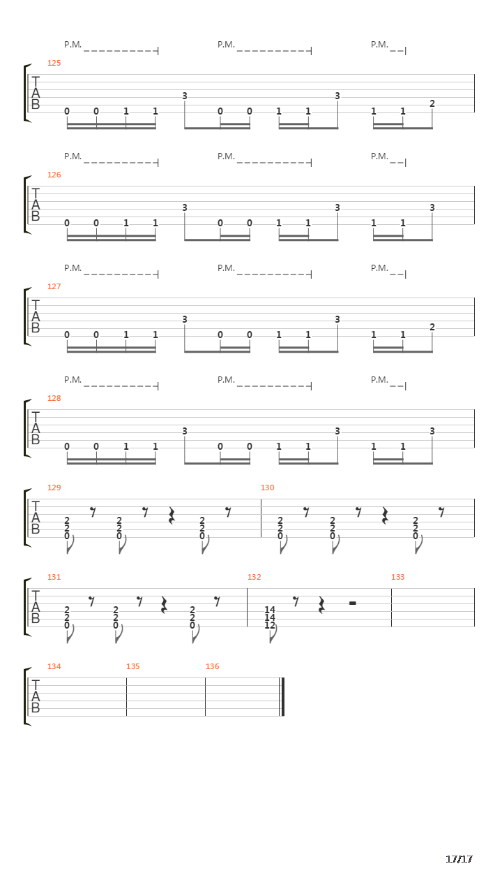 Perineum吉他谱