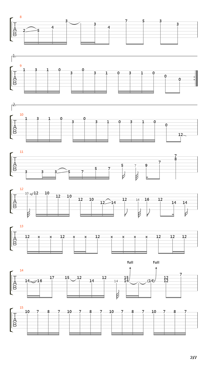 Salt Creek吉他谱