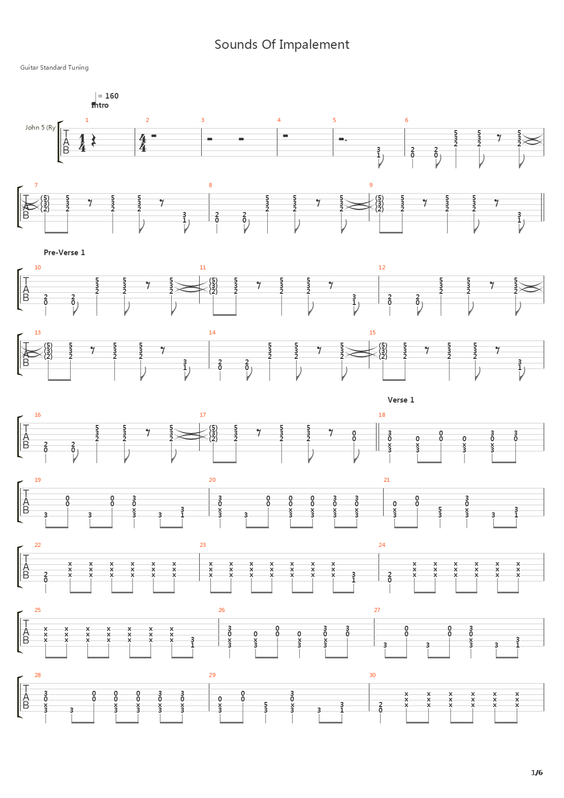 Sounds Of Impalement吉他谱