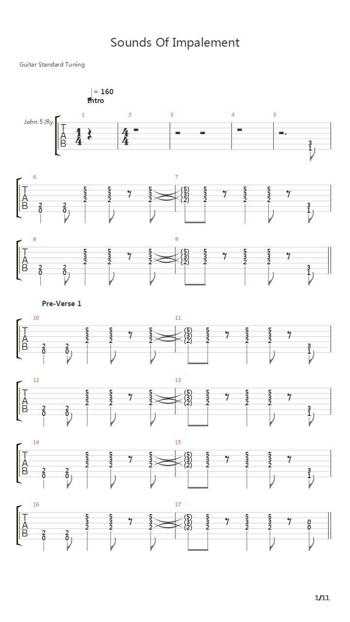 Sounds Of Impalement吉他谱