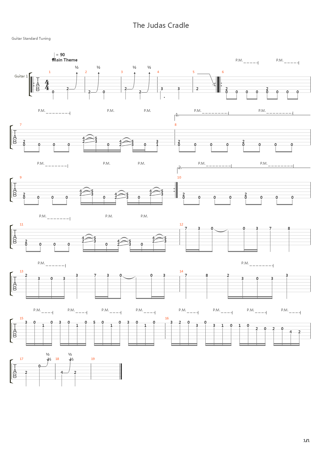 The Judas Cradle吉他谱
