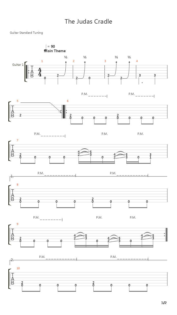 The Judas Cradle吉他谱