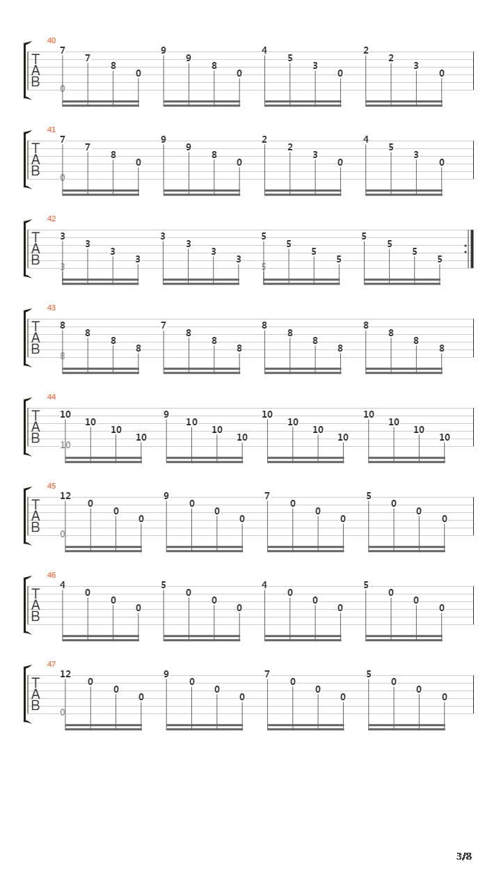 The Last Page Turned吉他谱