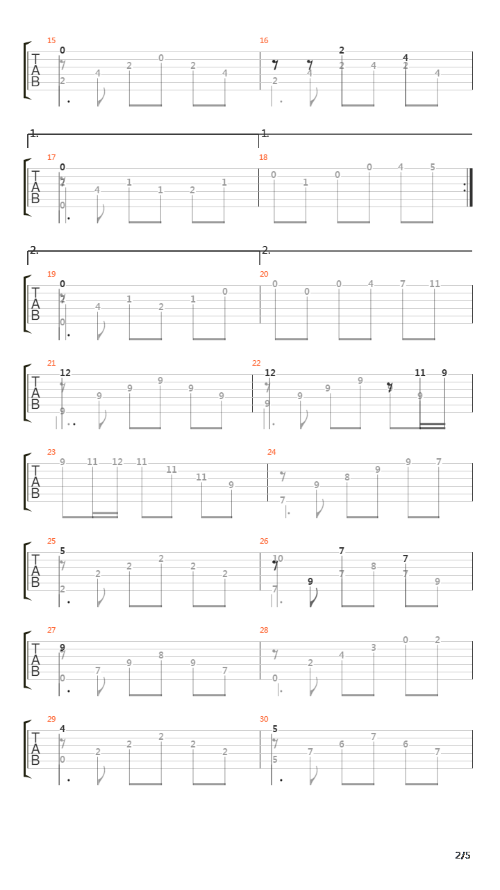 Cavatina(卡伐蒂娜)吉他谱