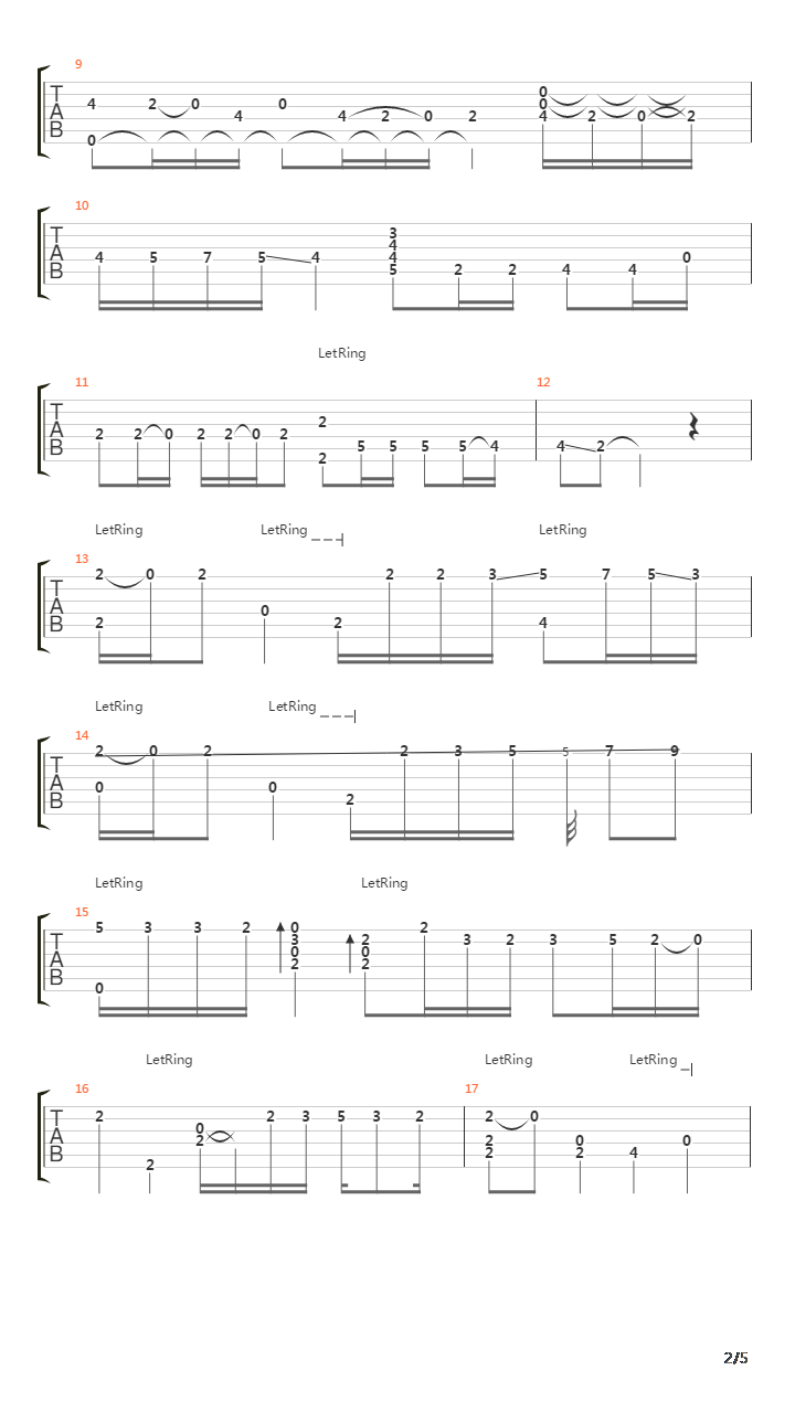 The Rodrigo Guitar Concerto 2nd Movement Mon Amour吉他谱