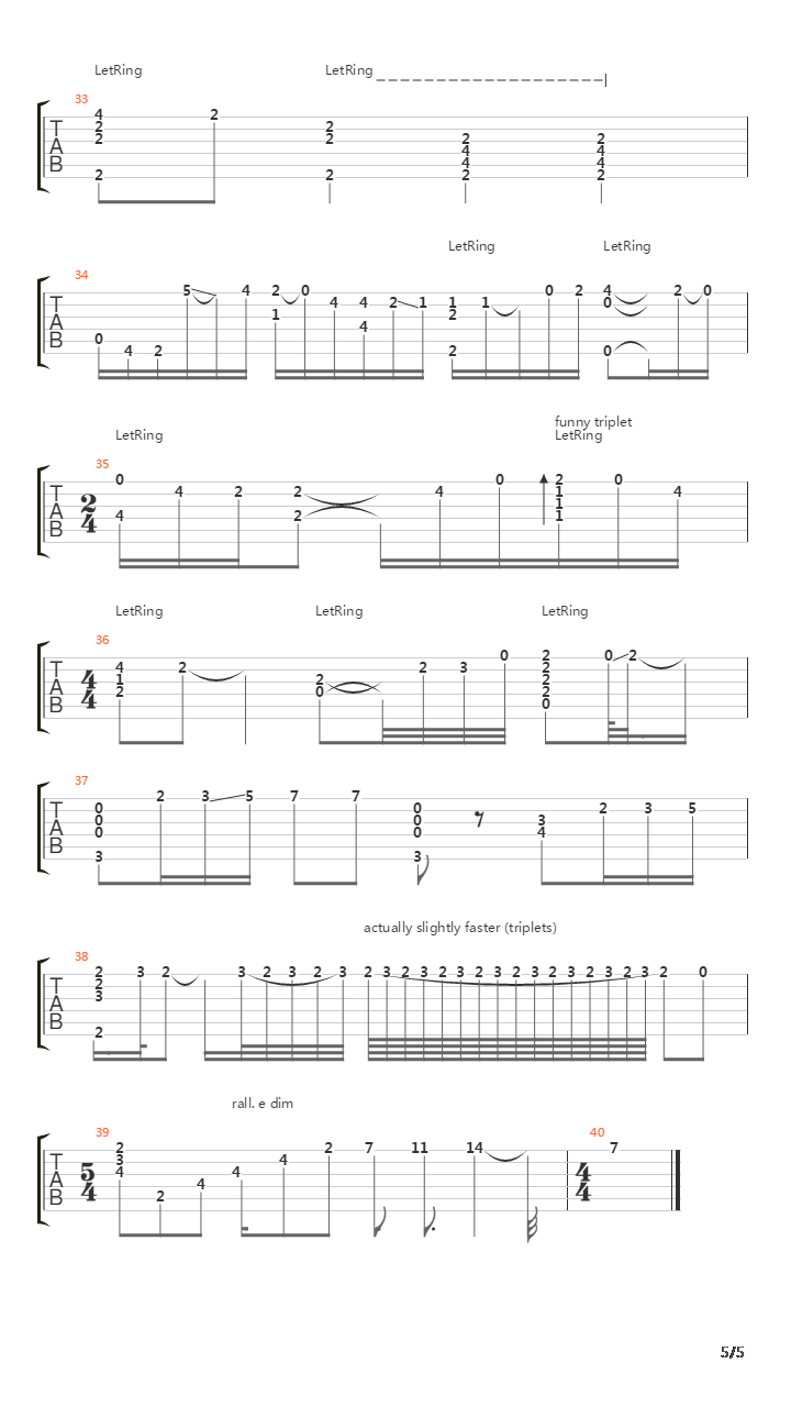 The Rodrigo Guitar Concerto 2nd Movement Mon Amour吉他谱