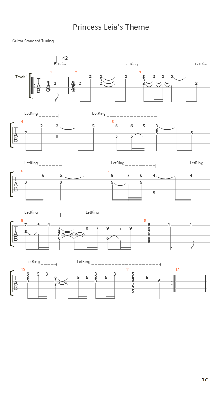 Princess Leias Theme吉他谱