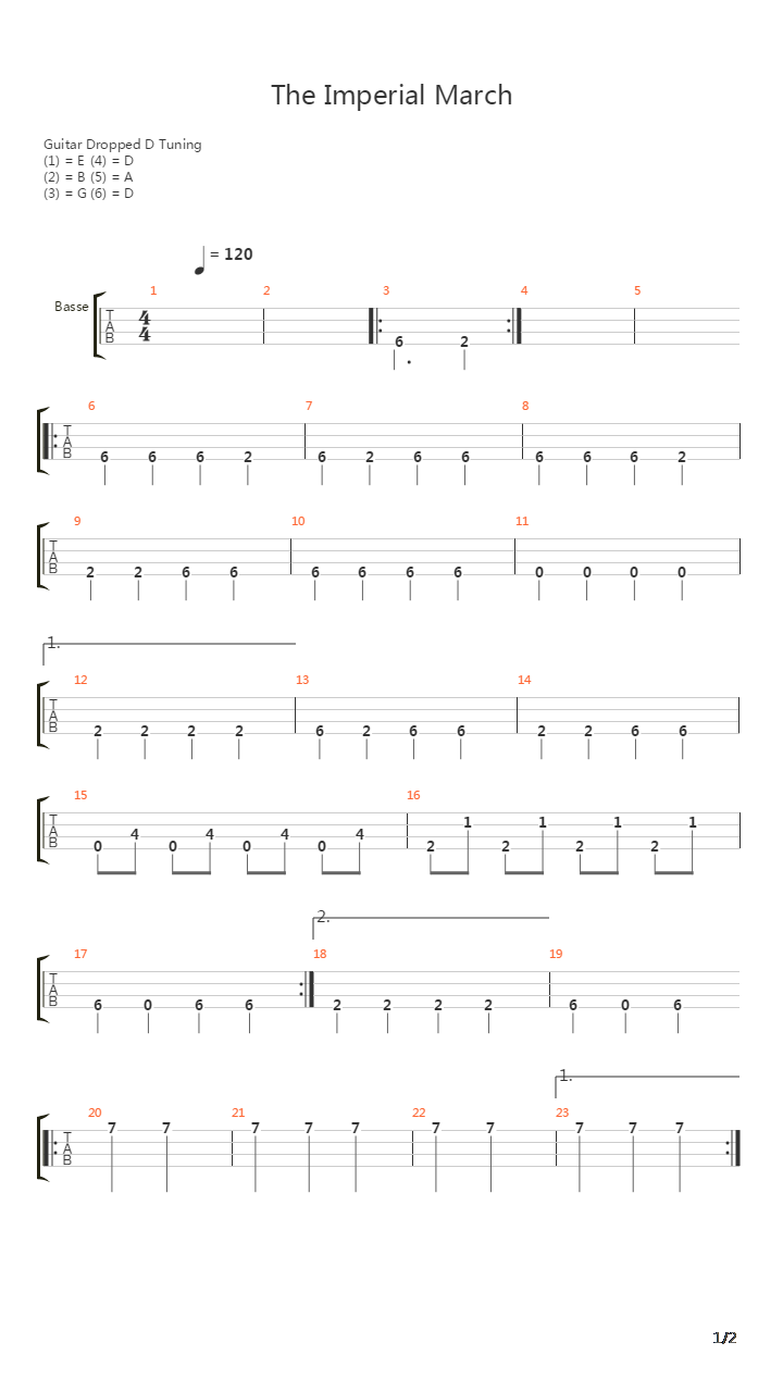 The Imperial March吉他谱