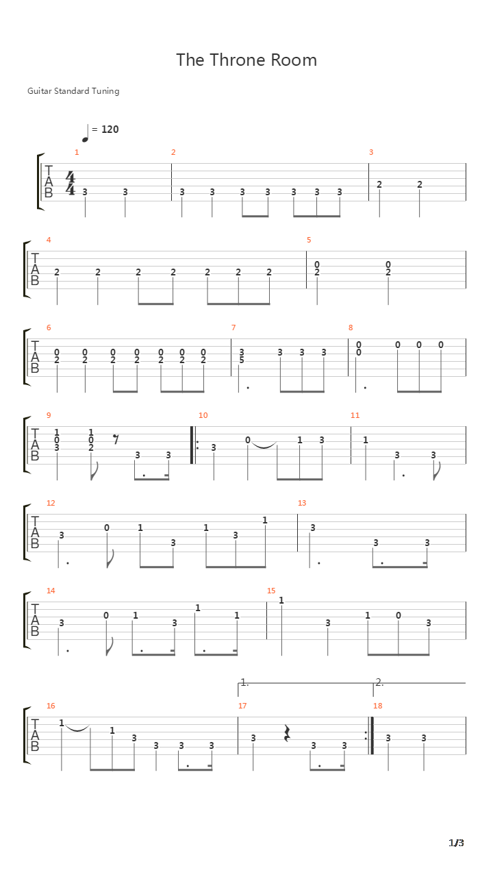 The Throne Room吉他谱