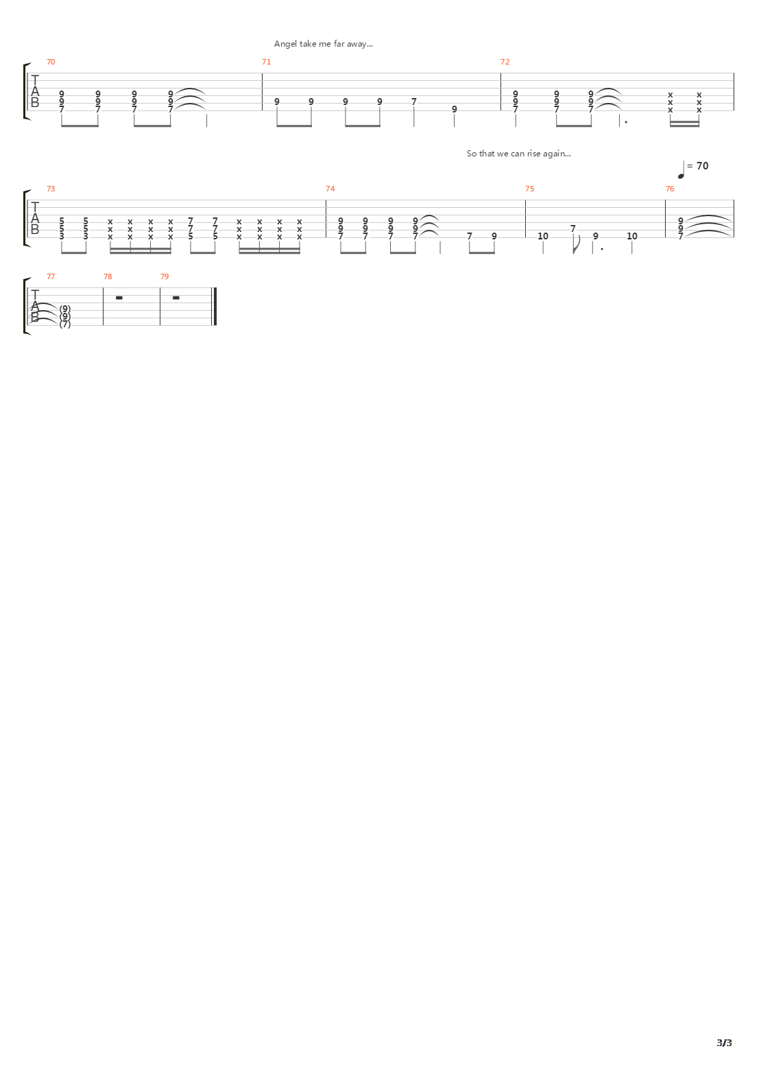 Angel吉他谱