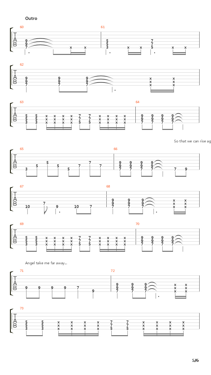 Angel吉他谱