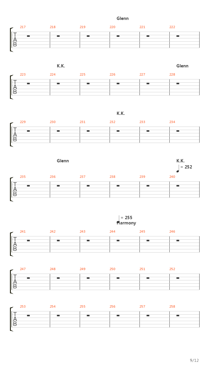 Call For The Priest吉他谱