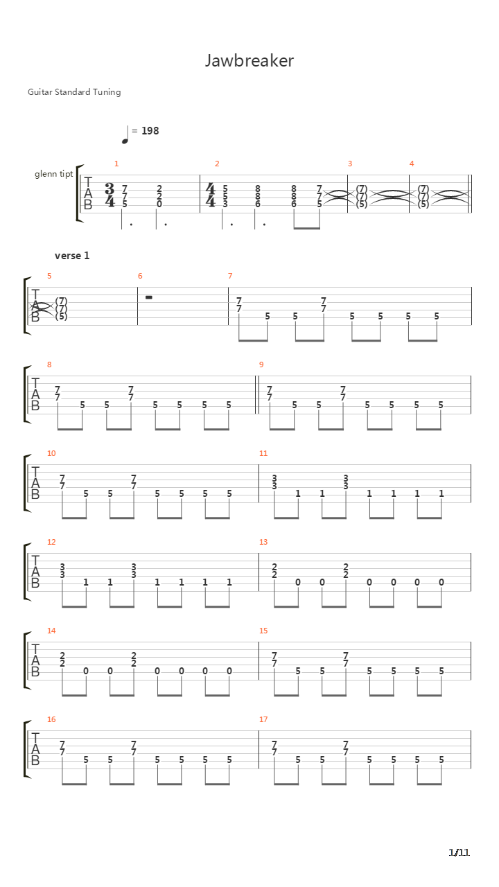 Jawbreaker吉他谱