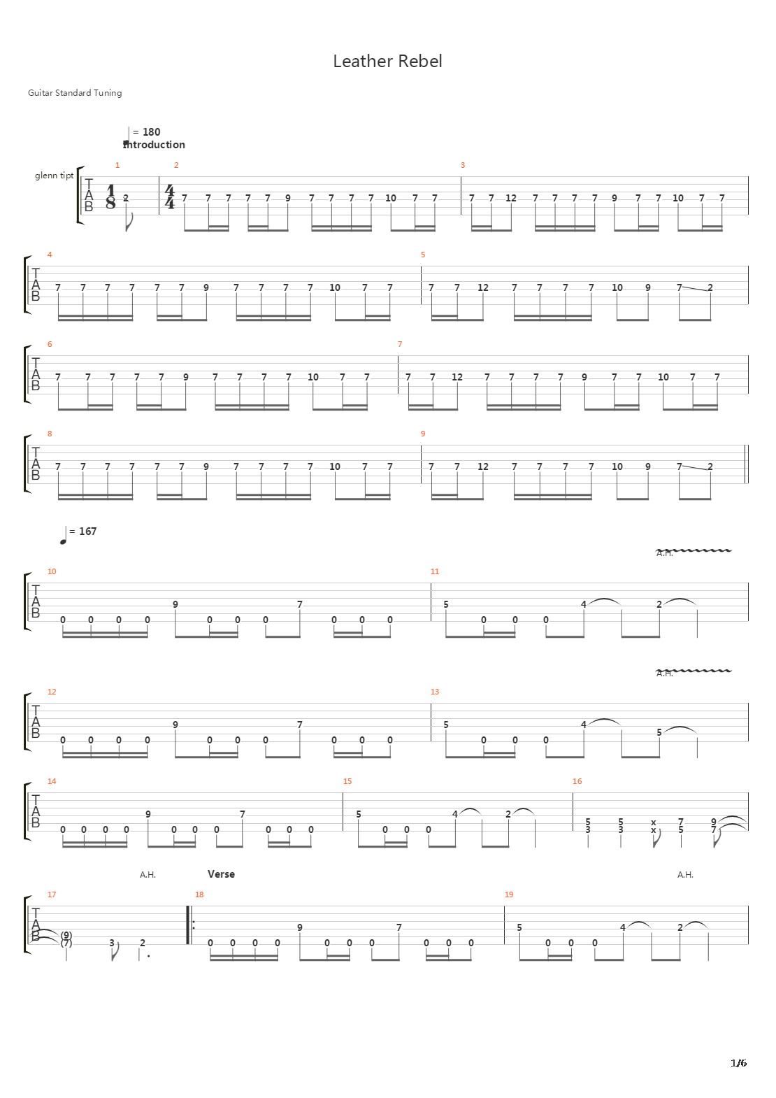 Leather Rebel吉他谱