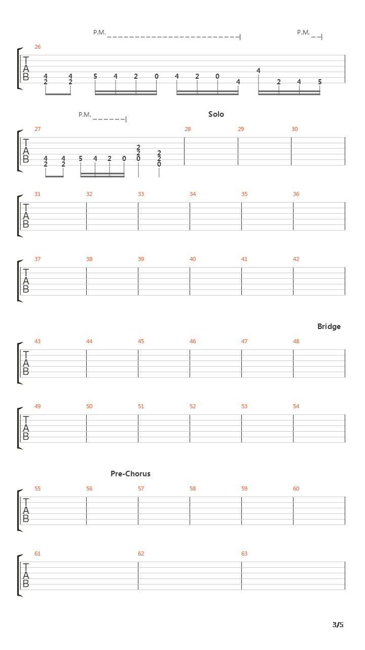 March of the Damned吉他谱