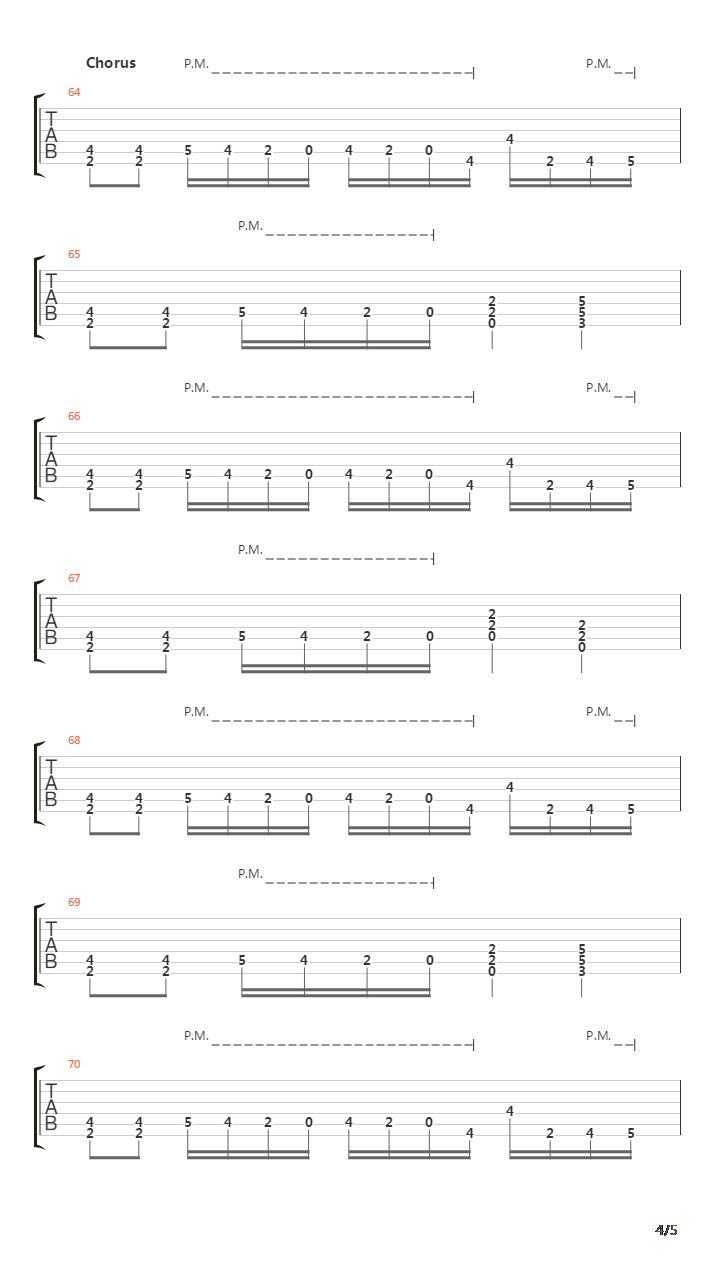 March of the Damned吉他谱