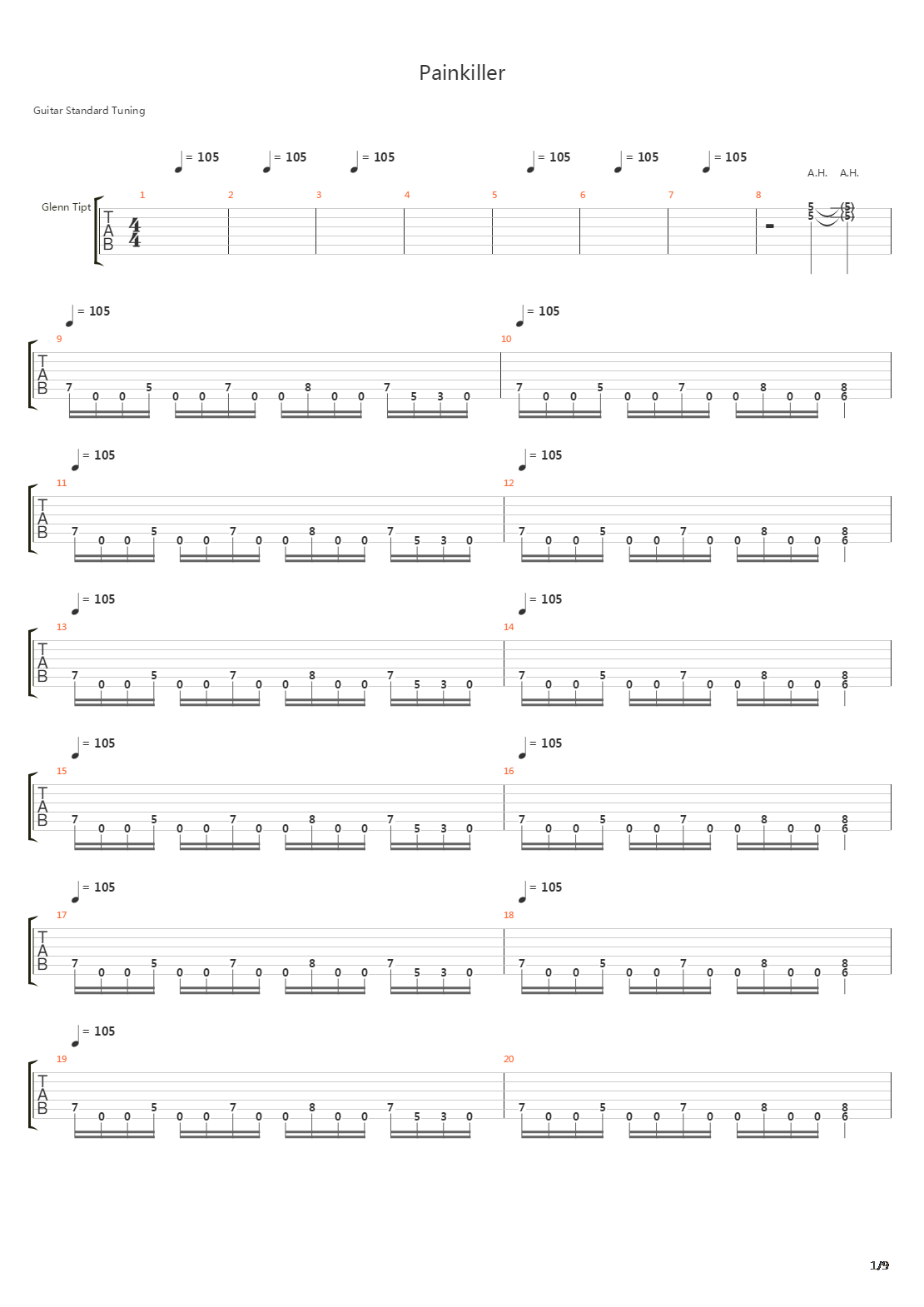 Painkiller(10)吉他谱