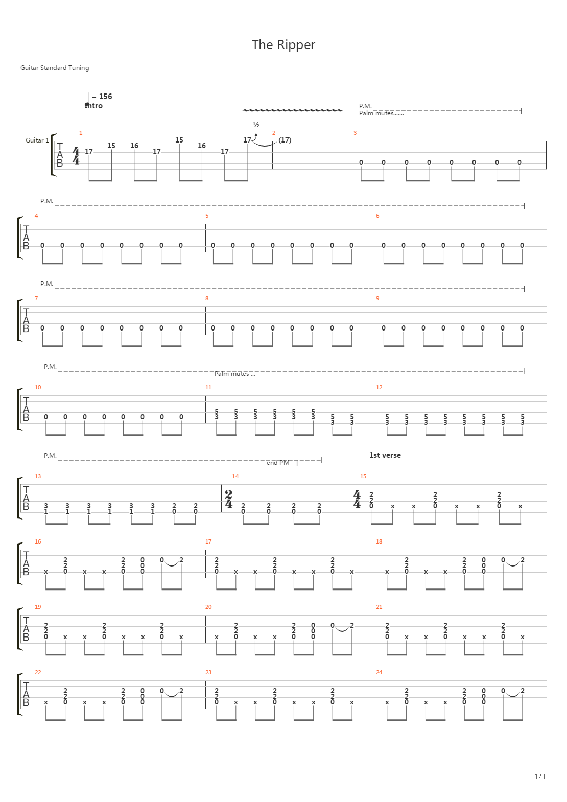 The Ripper吉他谱