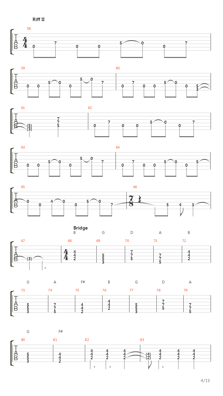 Tyrant吉他谱