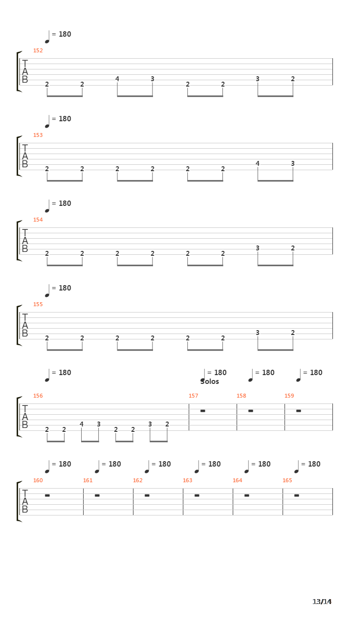 And Then There Were None吉他谱