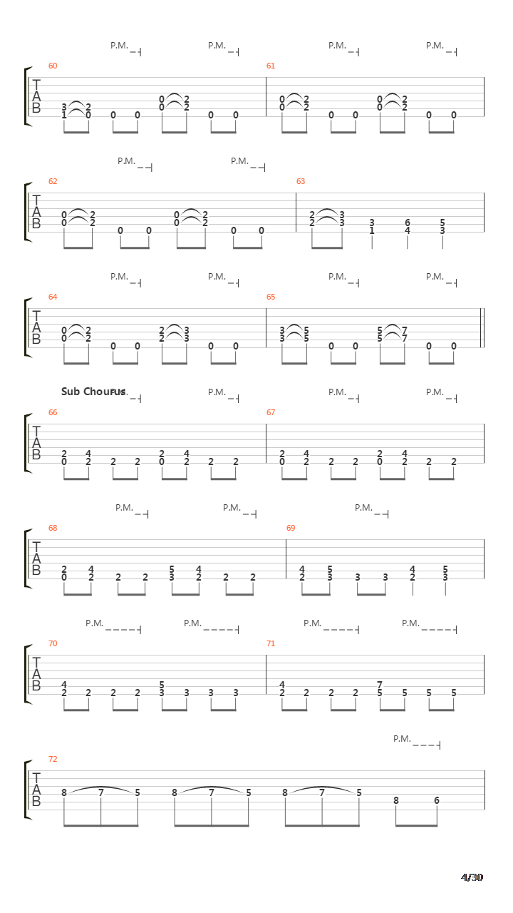 Beyond The Pale吉他谱