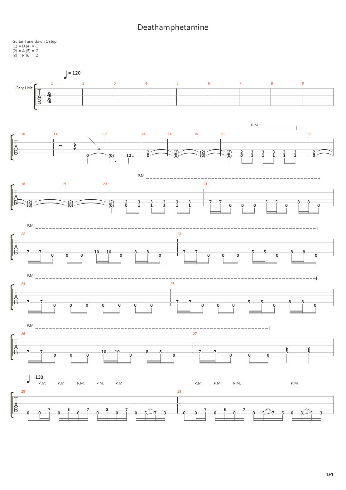 Deathamphetamine吉他谱