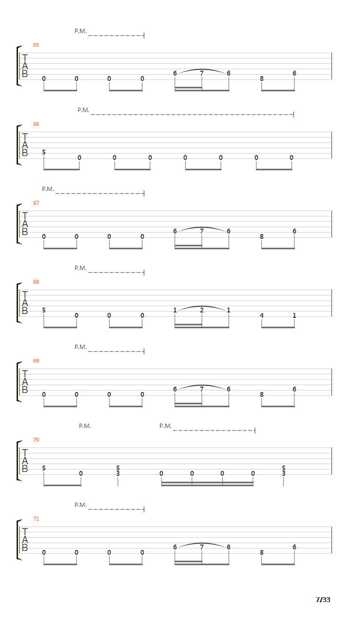 Downfall吉他谱