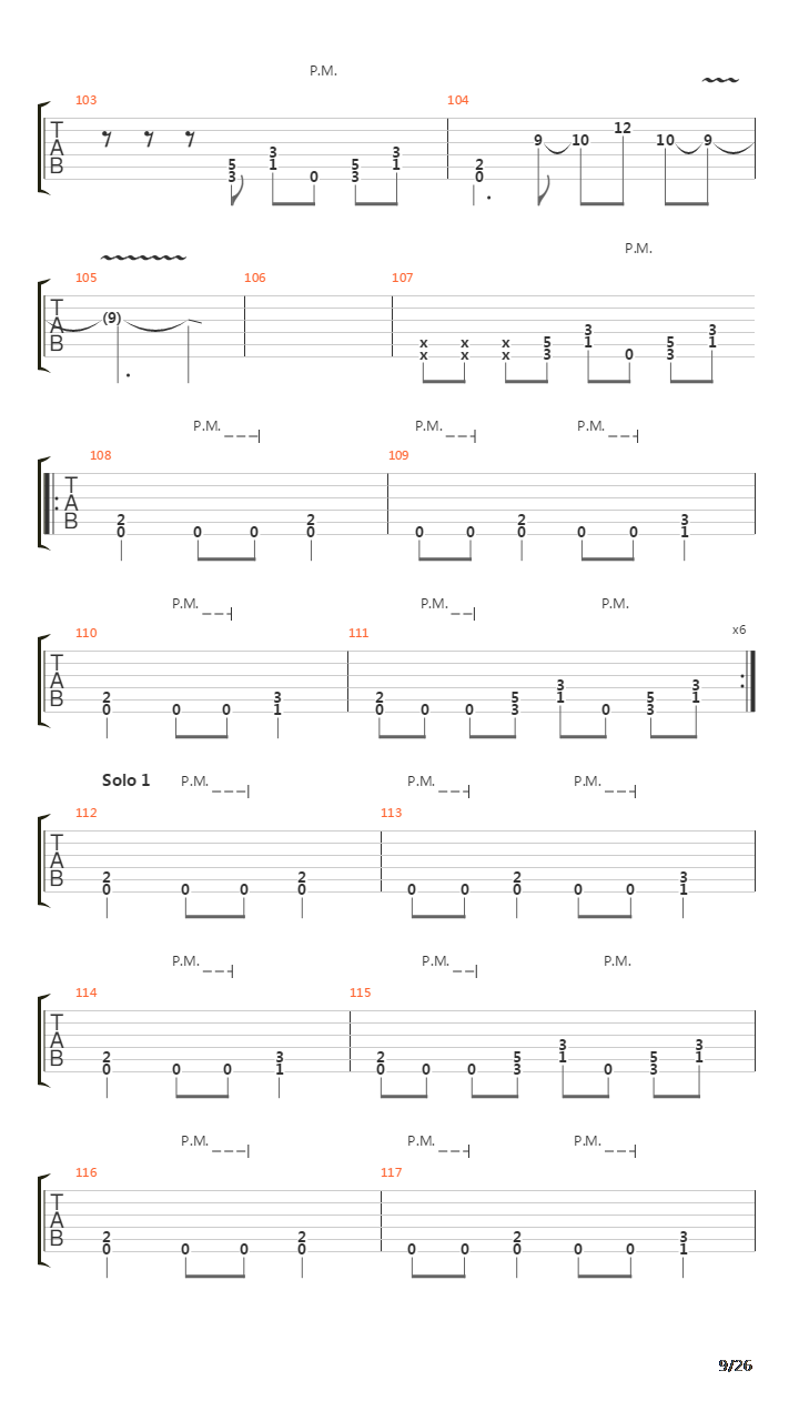 Funeral Hymn吉他谱