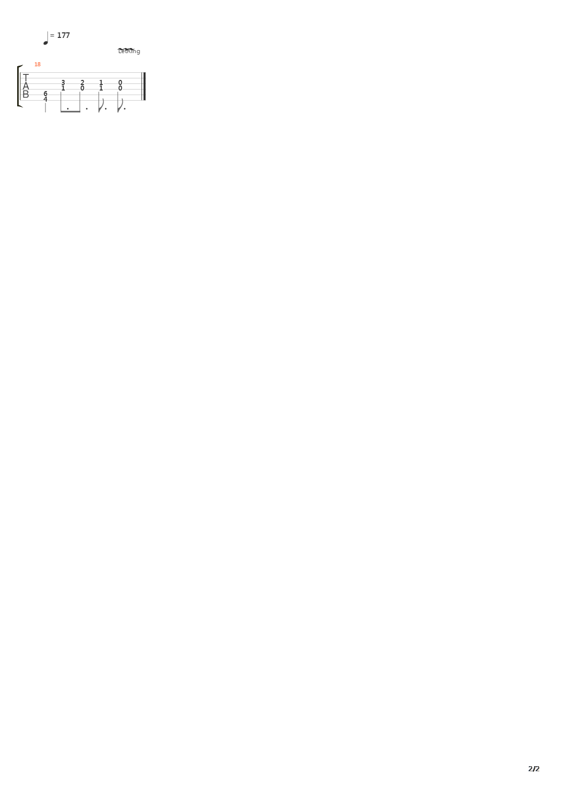 Pirahna吉他谱