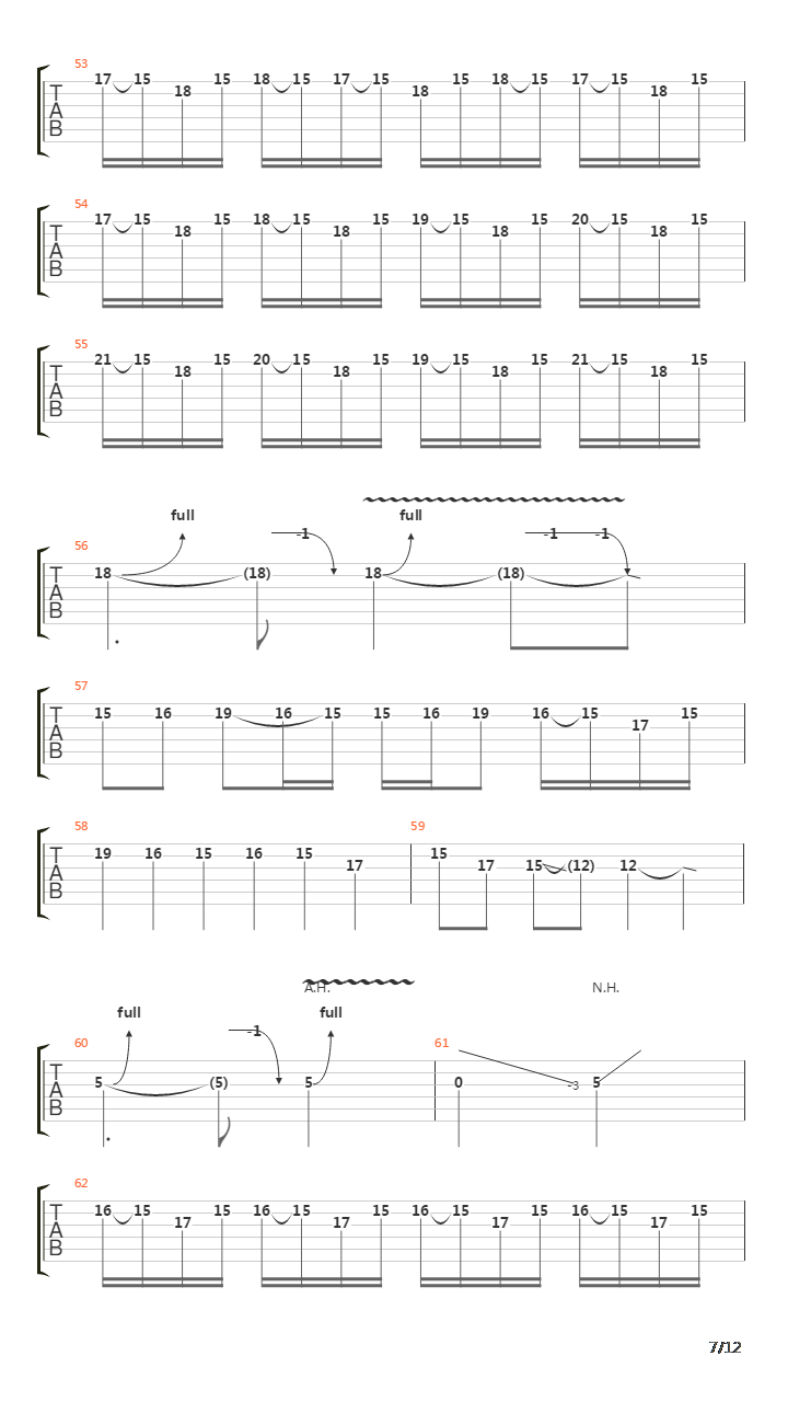 Piranha吉他谱