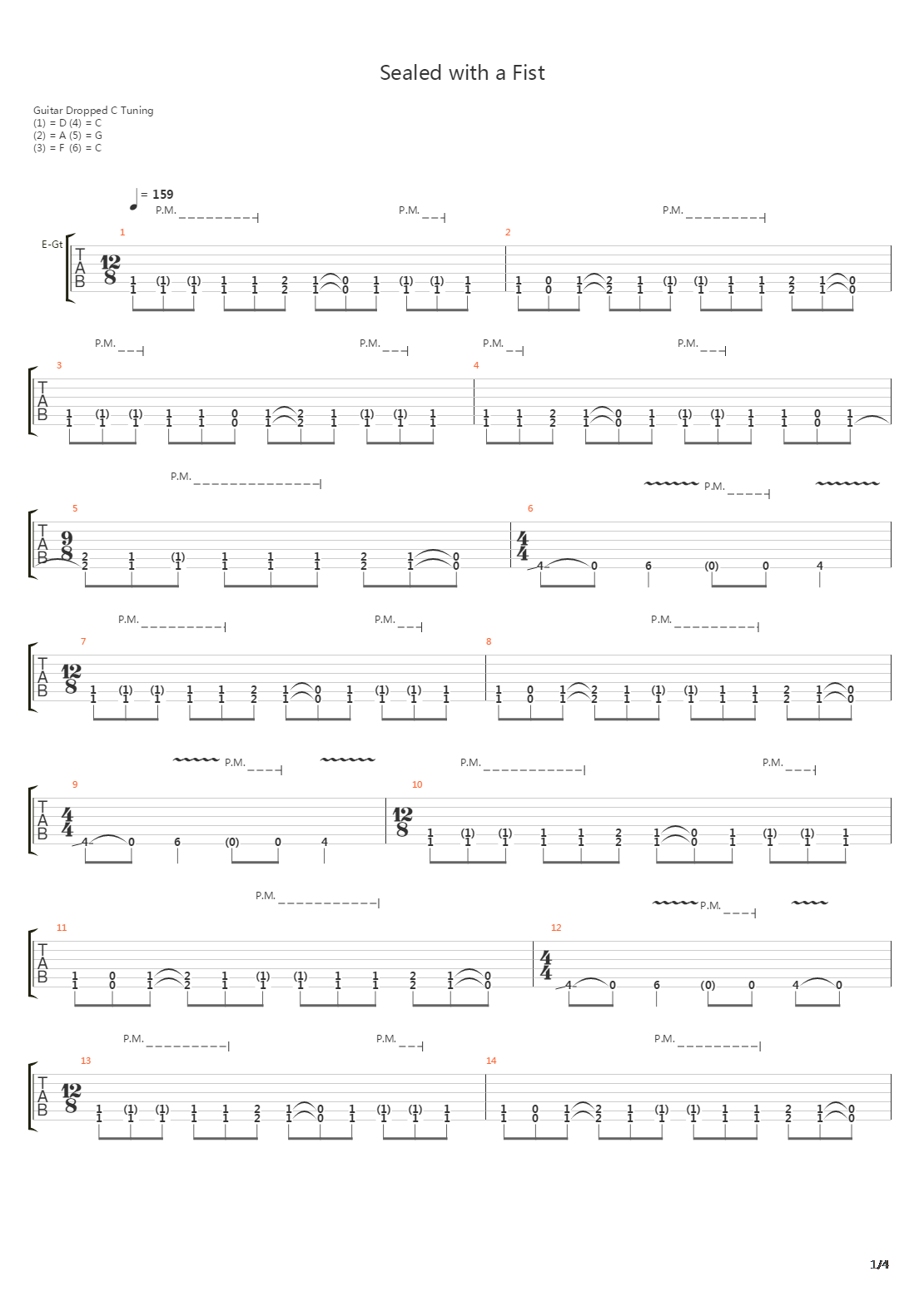 Sealed With A Fist吉他谱