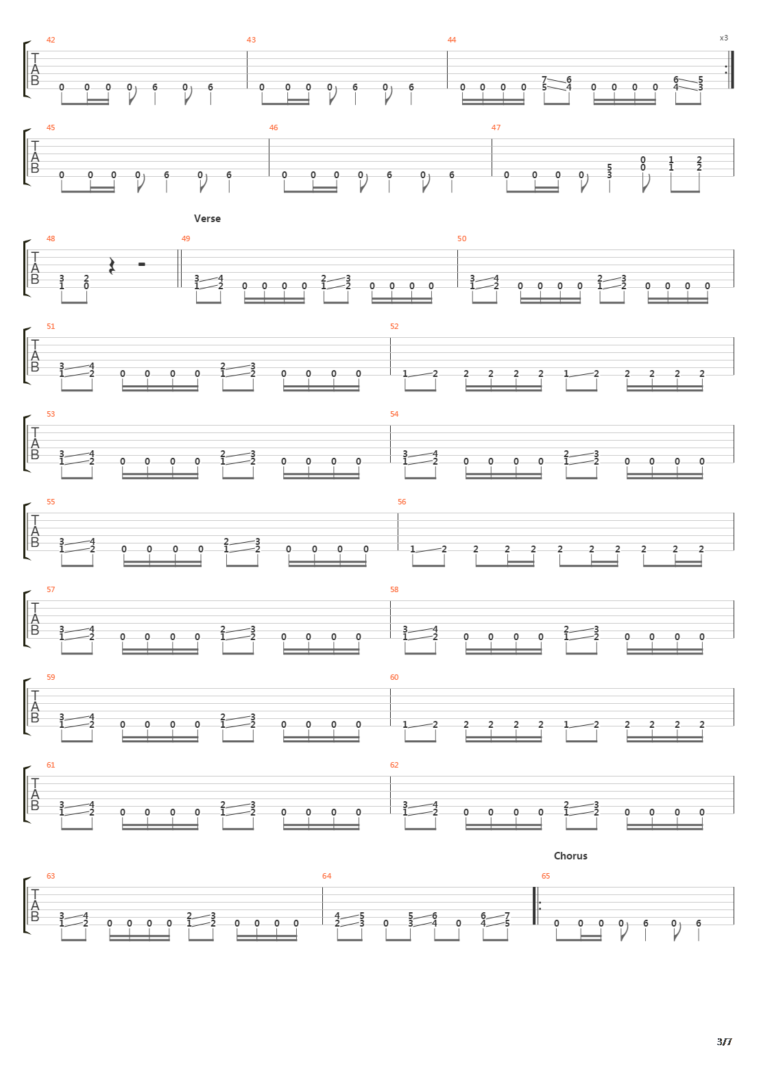 Tempo Of The Damned吉他谱