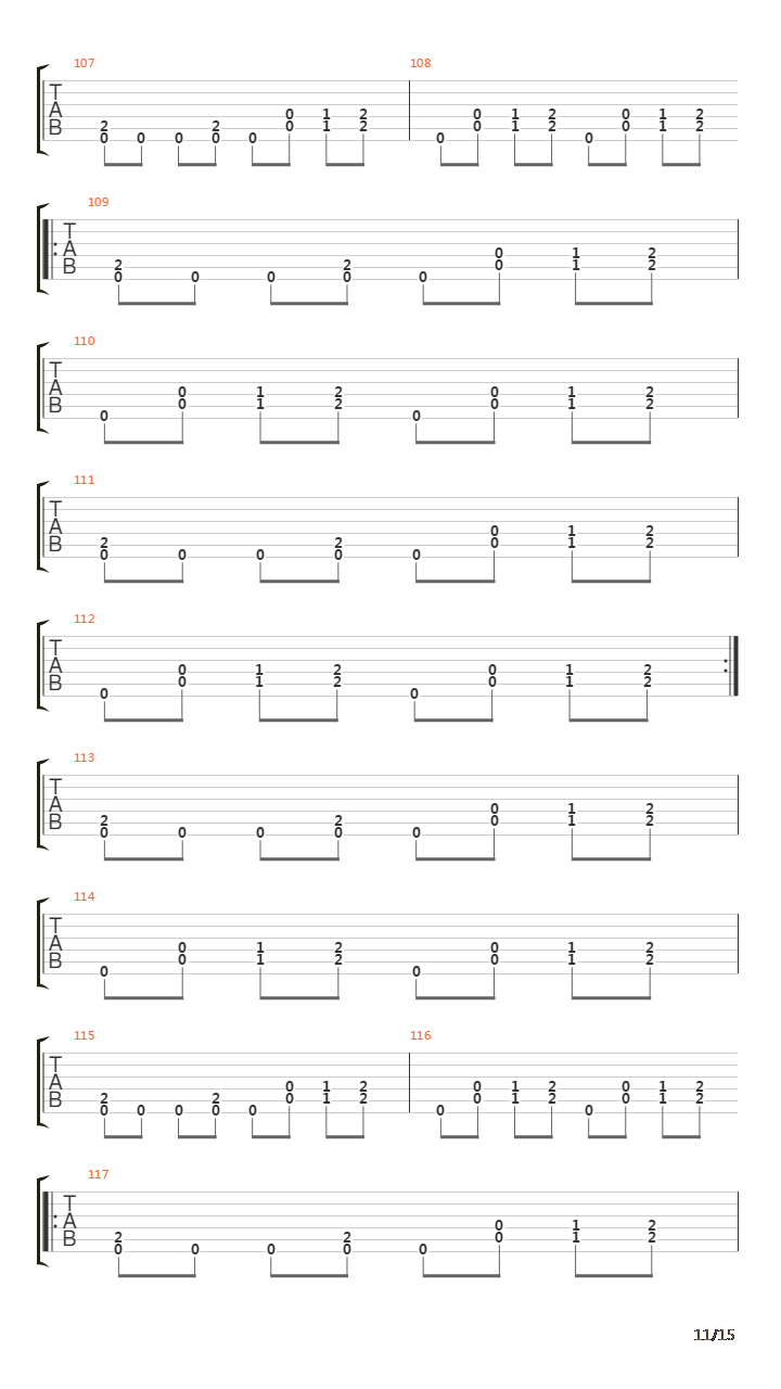 Tempo Of The Damned吉他谱