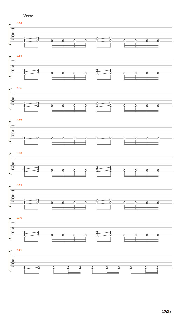 Tempo Of The Damned吉他谱