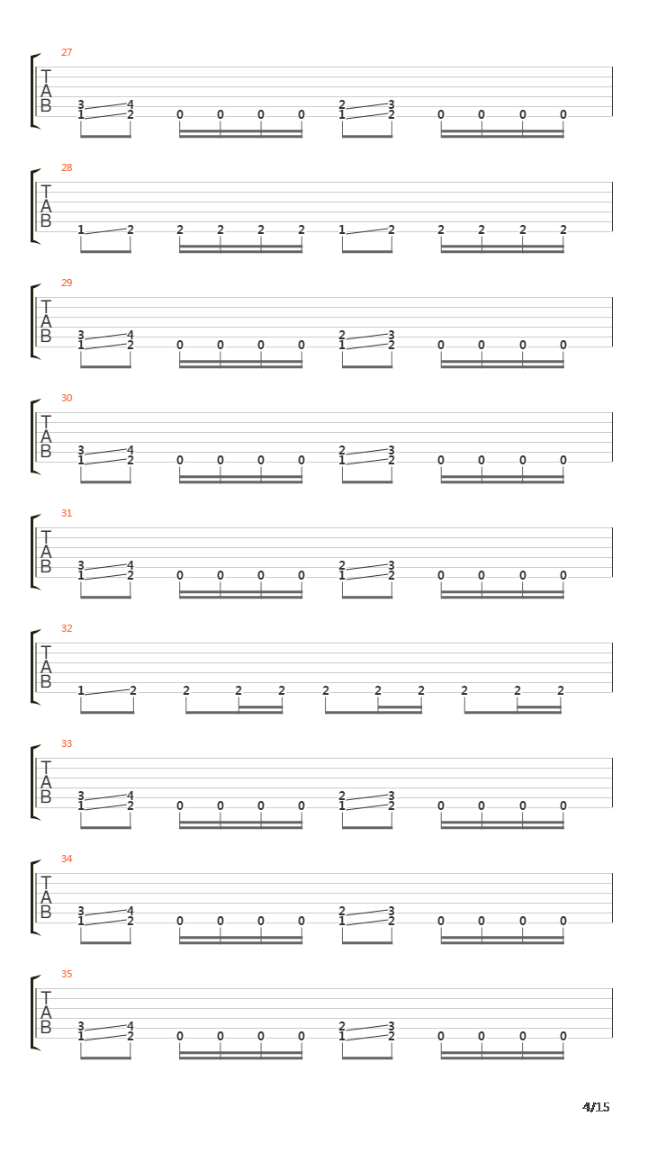 Tempo Of The Damned吉他谱