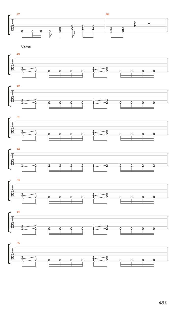 Tempo Of The Damned吉他谱