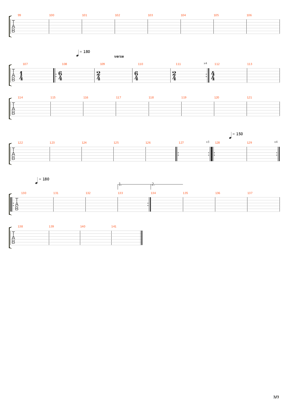 Coma吉他谱