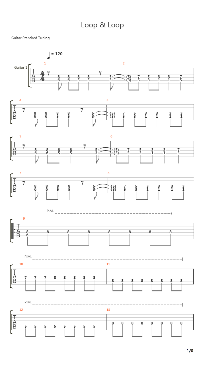 Loop & Loop吉他谱