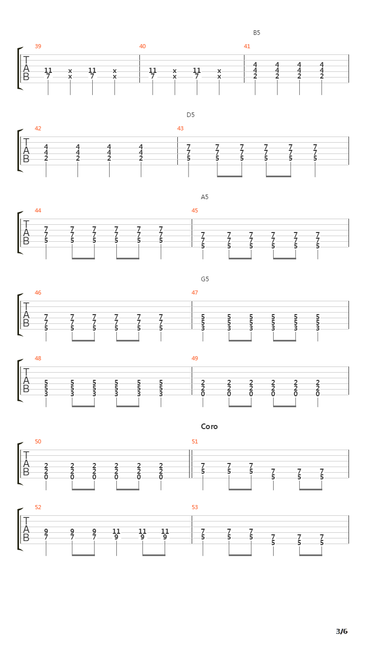 羅針盤(Compass 罗盘)吉他谱