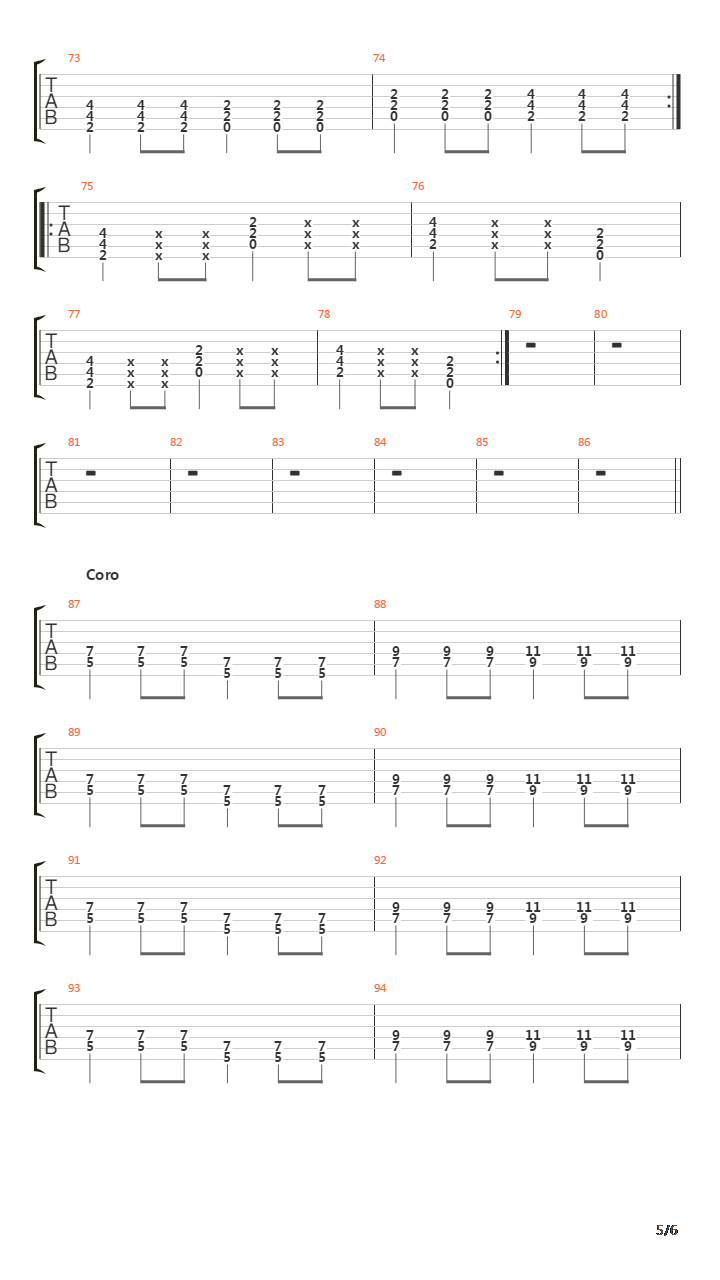 羅針盤(Compass 罗盘)吉他谱