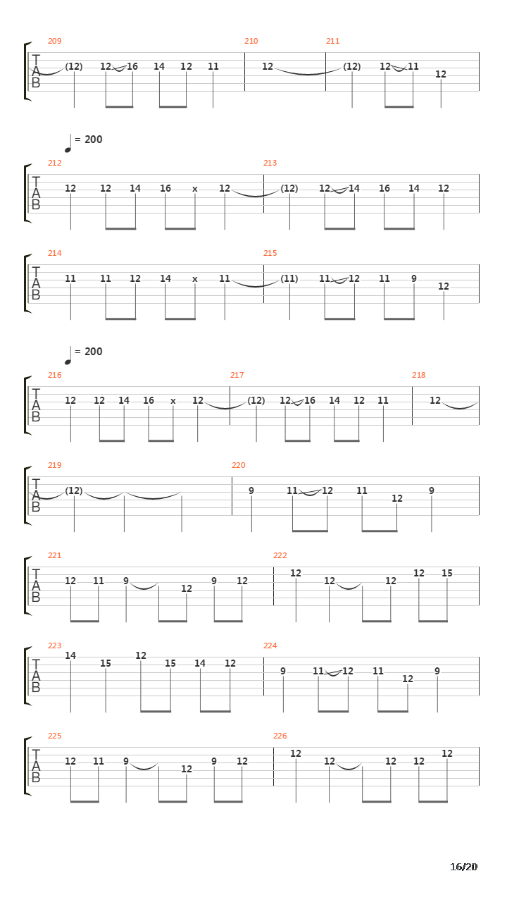 12 Gauge吉他谱