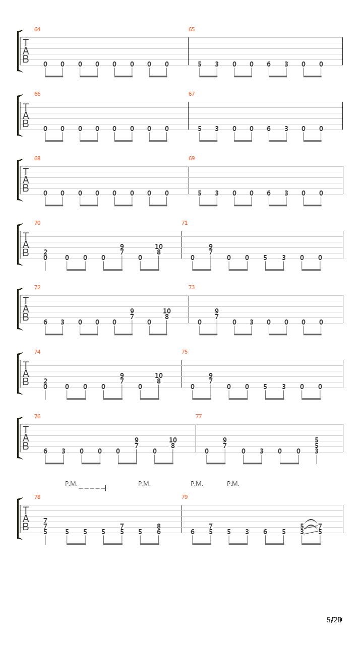 12 Gauge吉他谱