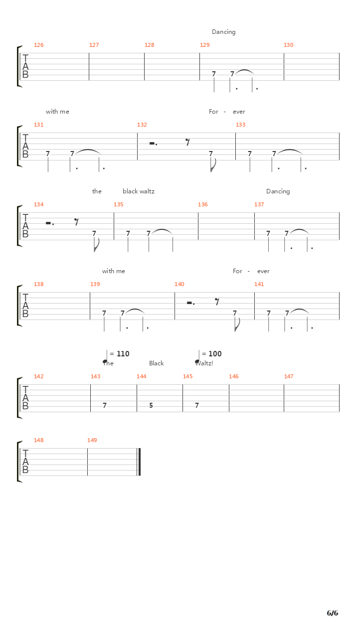 Black Waltz吉他谱