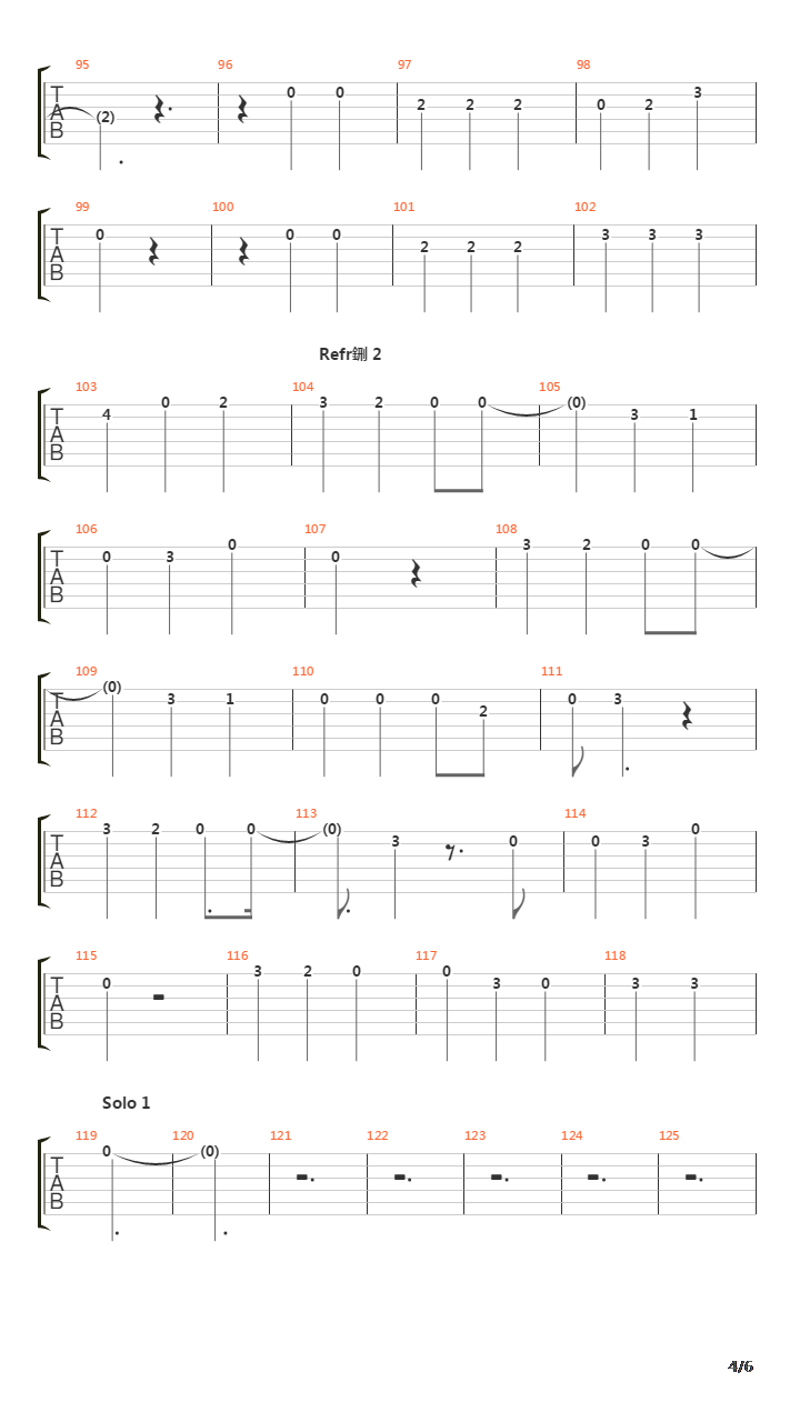 A Sailormans Hymn吉他谱