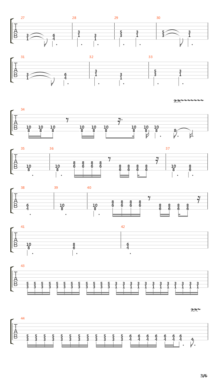 Across The Highlands吉他谱